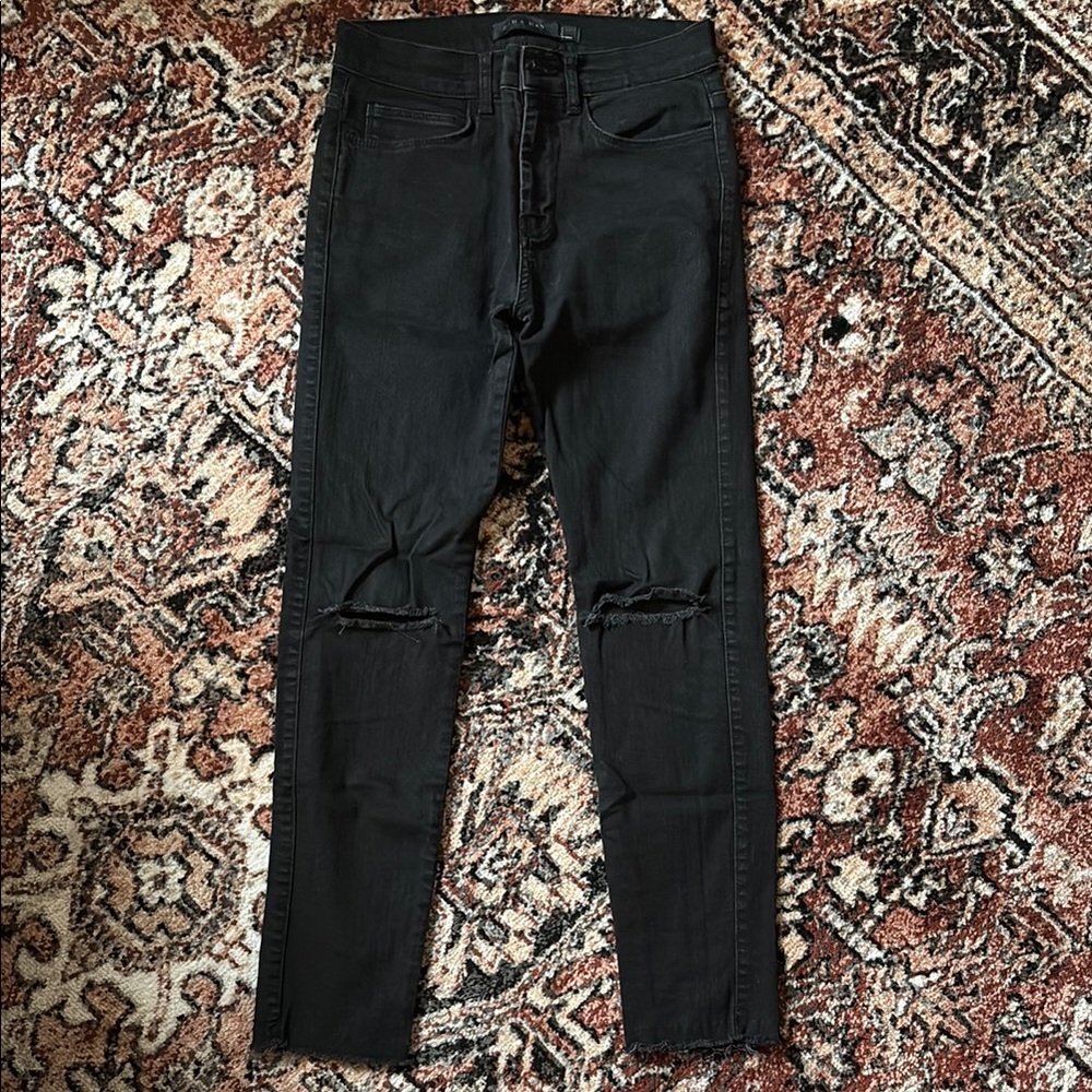 Zara Black Distressed Jeans